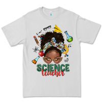 Dove Grey science teacher afro messy bun Premium Tee - NancyCooperArtShop