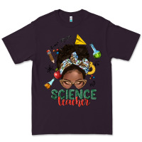 Plum science teacher afro messy bun Premium Tee - NancyCooperArtShop