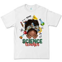 White science teacher afro messy bun Premium Tee - NancyCooperArtShop