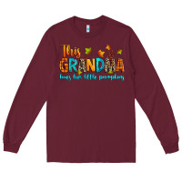 Burgundy customized this grandma loves her little pumpkins Long Sleeve Tee - texasbilliewilder