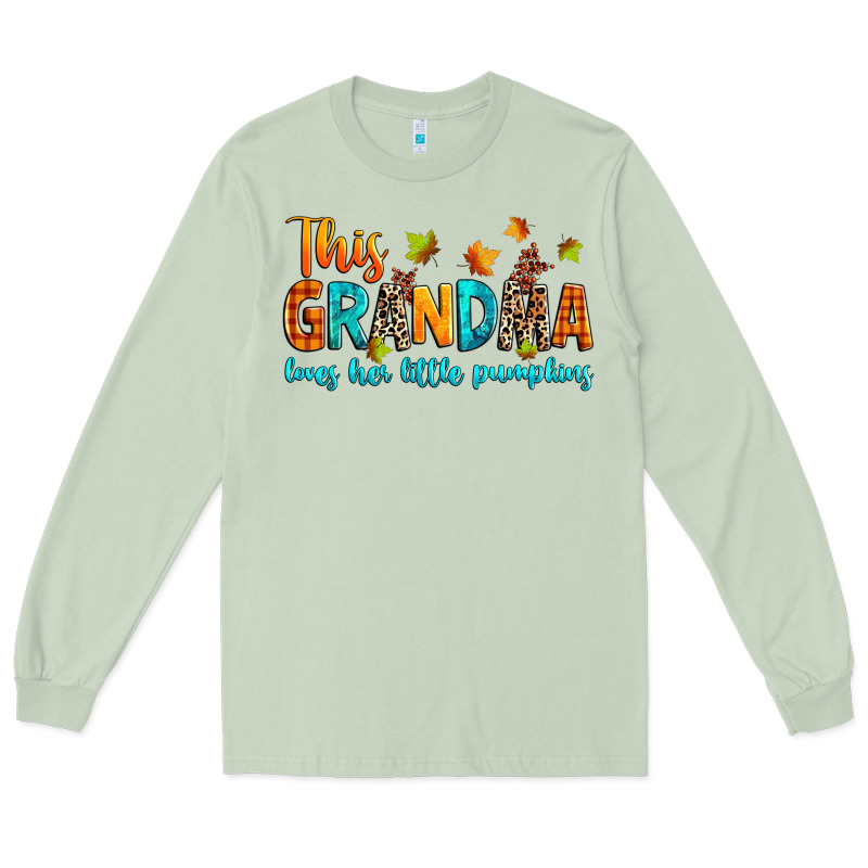 Customized This Grandma Loves Her Little Pumpkins Long Sleeve Tee by texasbilliewilder | Teevron