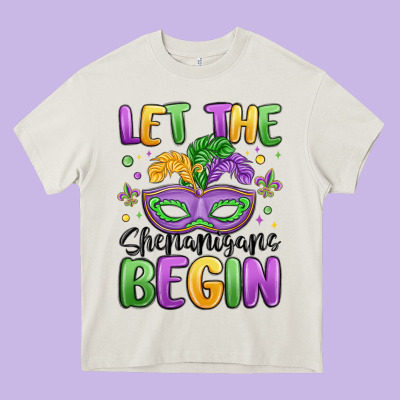 Let The Shenanigans Begin Heavy Core Tee Designed By Maliassmallbusiness