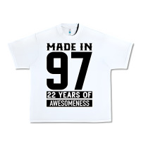 White Made In 97 22 Years Of Awesomeness Urban Heavy Tee - Bettercallsaul
