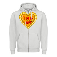 Valentine's Day Hearts Zipper Hoodie | Teevron