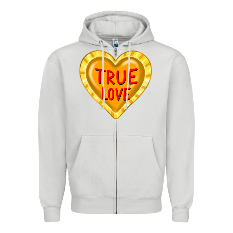 Valentine's Day Hearts Zipper Hoodie by FaDigitalArtStudio | Teevron