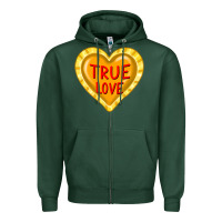 Sports Green valentine's day hearts Zipper Hoodie - FaDigitalArtStudio