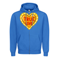 True Royal valentine's day hearts Zipper Hoodie - FaDigitalArtStudio