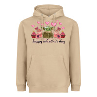 Mushroom happy valentines day yoda Heavyweight Hoodie - CowhideDigitalArt