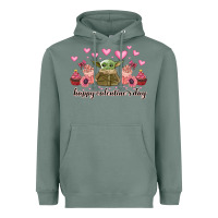 Sage happy valentines day yoda Heavyweight Hoodie - CowhideDigitalArt