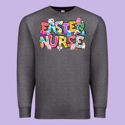Easter Nurse Premium Sweatshirt Designed By Cowhidedigitalart