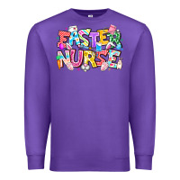 Purple Easter Nurse Premium Sweatshirt - CowhideDigitalArt