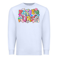 White Easter Nurse Premium Sweatshirt - CowhideDigitalArt