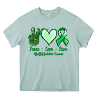 Arona Peace love cure Gallbladder Cancer Heavy Core Tee - NancyCooperArtShop