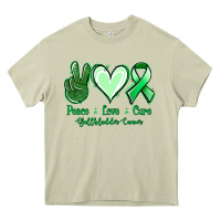 Mossy Peace love cure Gallbladder Cancer Heavy Core Tee - NancyCooperArtShop