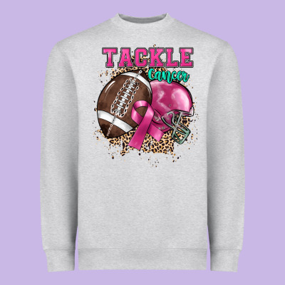 Tackle Cancer Heavyweight Sweatshirt Designed By Howdyjamesfarm