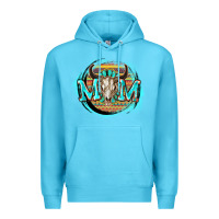 Ocean Blue Aztec mom Mother's Day Premium Hoodie - FaDigitalArtStudio