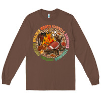 Chestnut Boots flannels bonfires leggins football Long Sleeve Tee - NancyCooperArtShop