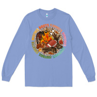 Colony Blue Boots flannels bonfires leggins football Long Sleeve Tee - NancyCooperArtShop