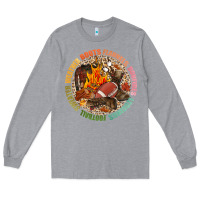 Heather Grey Boots flannels bonfires leggins football Long Sleeve Tee - NancyCooperArtShop