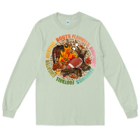 Matcha Boots flannels bonfires leggins football Long Sleeve Tee - NancyCooperArtShop