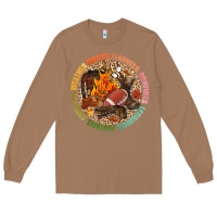 Toasted Coconut Boots flannels bonfires leggins football Long Sleeve Tee - NancyCooperArtShop