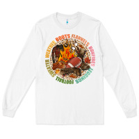 White Boots flannels bonfires leggins football Long Sleeve Tee - NancyCooperArtShop
