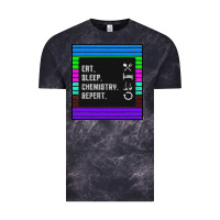 Cloud Black Eat Sleep Chemıstray Repeat Vintage Tee - Bettercallsaul