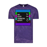 Cloud Purple Eat Sleep Chemıstray Repeat Vintage Tee - Bettercallsaul
