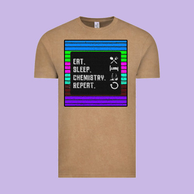 Eat Sleep Chemıstray Repeat Vintage Tee Designed By Bettercallsaul