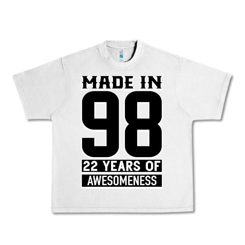 Made In 98 22 Years Of Awesomeness Urban Heavy Tee by Bettercallsaul | Teevron