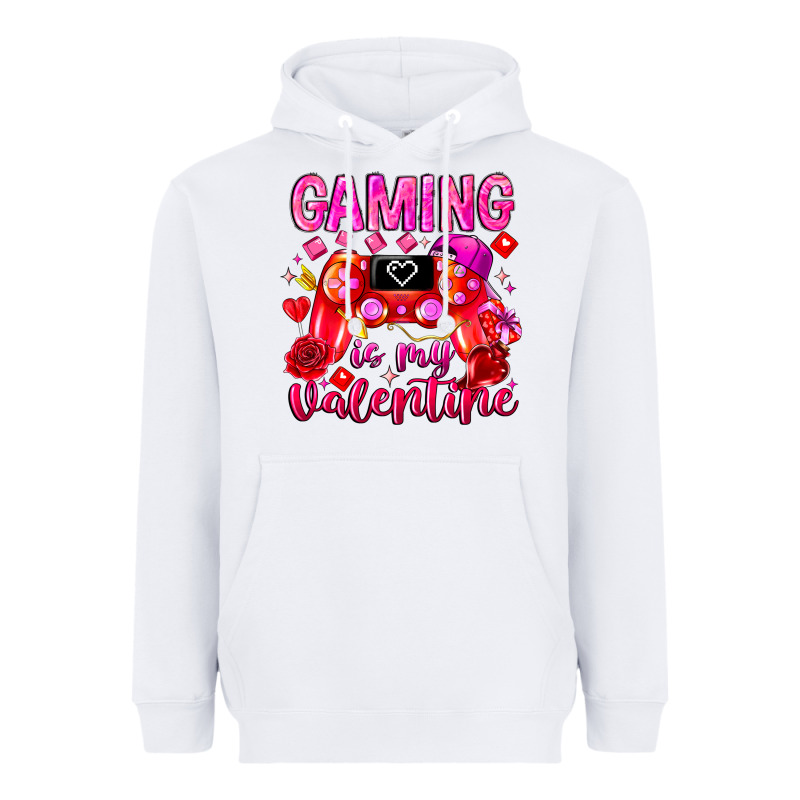 Gaming Is My Valentine Heavyweight Hoodie by CowhideDigitalArt | Teevron
