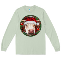 Matcha Hereford Cow Christmas Long Sleeve Tee - RanaPortraitStore