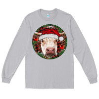 Moon Dust Hereford Cow Christmas Long Sleeve Tee - RanaPortraitStore