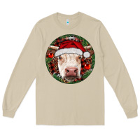 Mushroom Hereford Cow Christmas Long Sleeve Tee - RanaPortraitStore