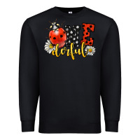 Black onederful wonderful ladybug Premium Sweatshirt - LillyAllenDesigns