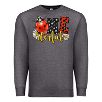 Charcoal Heather onederful wonderful ladybug Premium Sweatshirt - LillyAllenDesigns