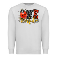 Dove Grey onederful wonderful ladybug Premium Sweatshirt - LillyAllenDesigns