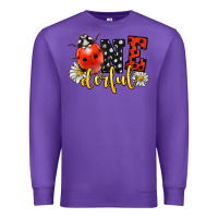 Purple onederful wonderful ladybug Premium Sweatshirt - LillyAllenDesigns