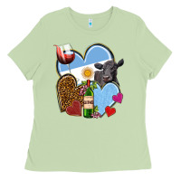 Matcha Argentina hearts Ladies Tee - NancyCooperArtShop