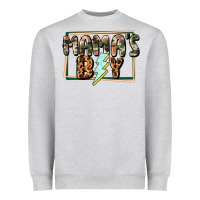 Heather Grey Mama's boy Mother's Day Heavyweight Sweatshirt - CowGirlArtShop