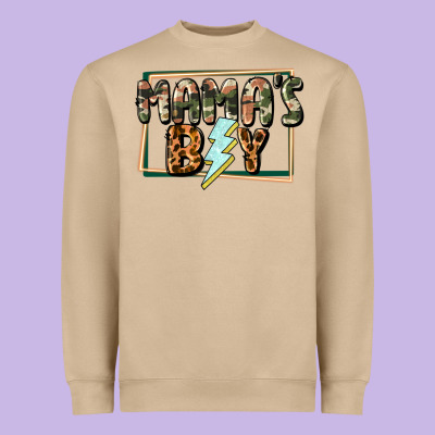 Mama's Boy Mother's Day Heavyweight Sweatshirt Designed By Cowgirlartshop