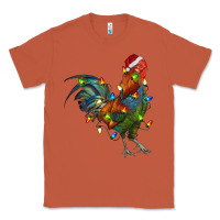 Copper Christmas Lights Rooster Classic Tee - RanaPortraitStore