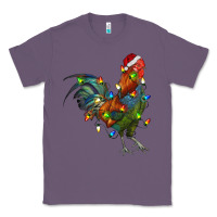 Lavender Christmas Lights Rooster Classic Tee - RanaPortraitStore