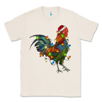 Natural Christmas Lights Rooster Classic Tee - RanaPortraitStore