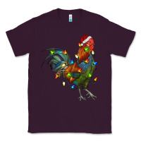 Plum Christmas Lights Rooster Classic Tee - RanaPortraitStore