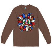 Chestnut dominican sunflower Long Sleeve Tee - texasbilliewilder