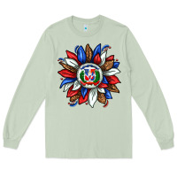 Matcha dominican sunflower Long Sleeve Tee - texasbilliewilder