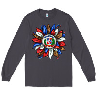 Smoke dominican sunflower Long Sleeve Tee - texasbilliewilder