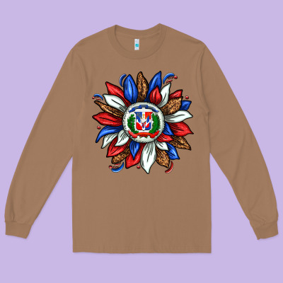 Dominican Sunflower Long Sleeve Tee Designed By Texasbilliewilder