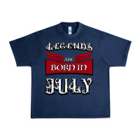 Navy Legends are born in July Urban Heavy Tee - Bettercallsaul
